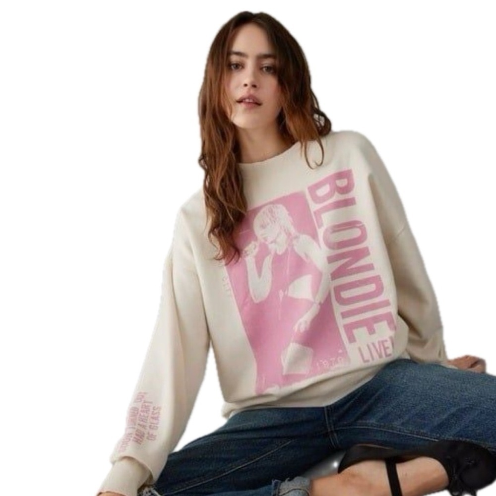 American Eagle Blondie Live Cream Sweatshirt